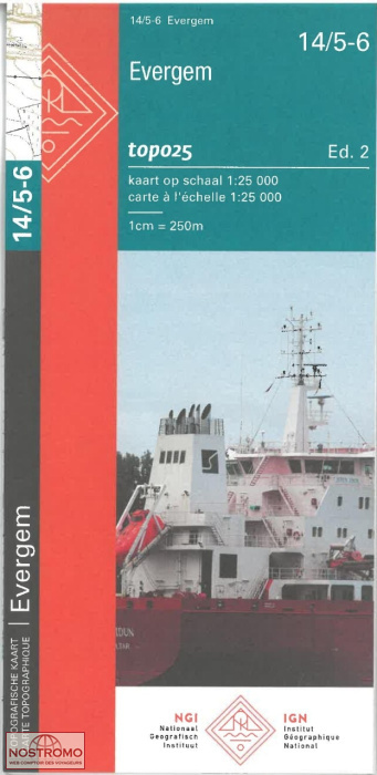 14/5-6 EVERGEM | NGI/IGN topographical map