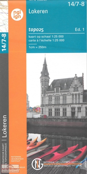 14/7-8 LOKEREN | carte topographique NGI/IGN
