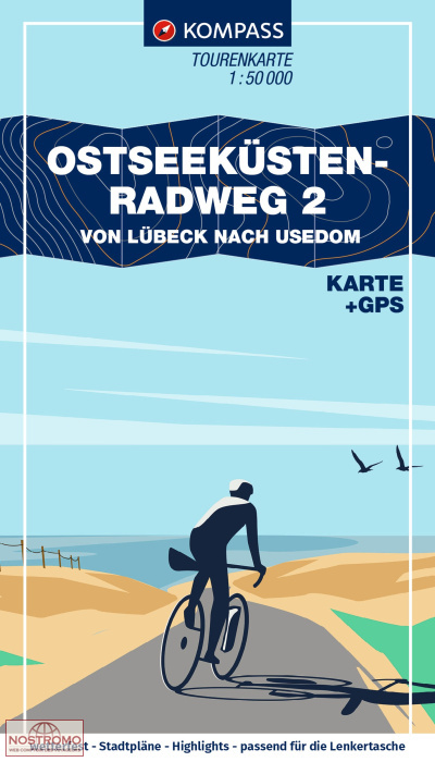 OSTSEEKÜSTEN-RADWEG 2 | Kompass cycling map