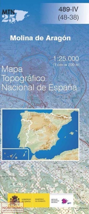489-4 MOLINA DE ARAGÓN | carte topographique CNIG