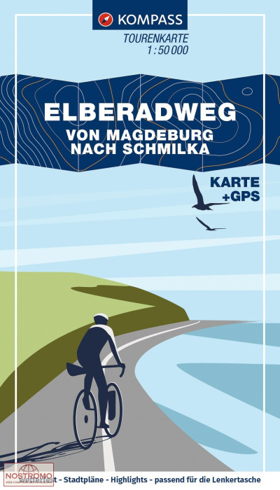 7001 ELBERADWEG | carte de cyclotourisme Kompass