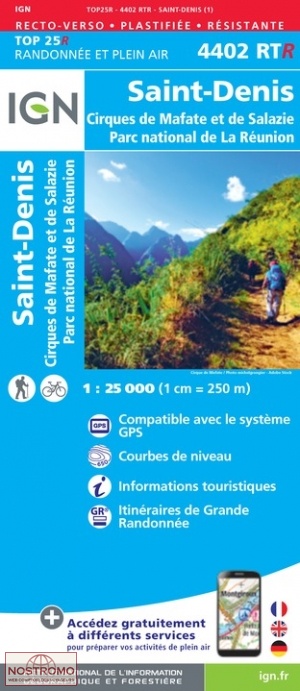 4402RTR SAINT-DENIS | carte de randonnée IGN