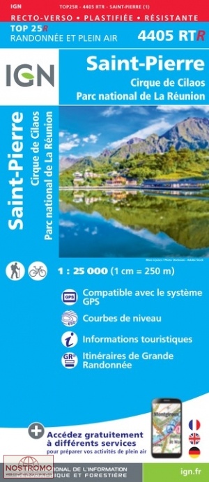 4405RTR SAINT-PIERRE | carte de randonnée IGN
