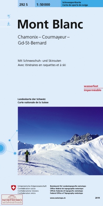 292S MONT BLANC | Swisstopo winter sports map