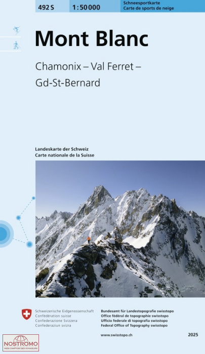 292S MONT BLANC | Swisstopo winter sports map