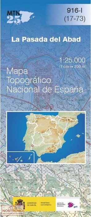 0916-1 LA POSADA DEL ABAD | carte topographique CNIG