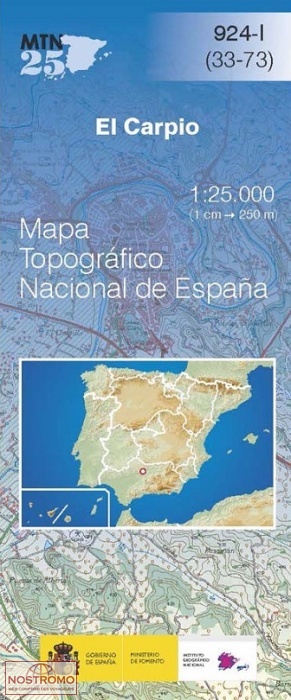 0924-1 EL CARPIO | carte topographique CNIG