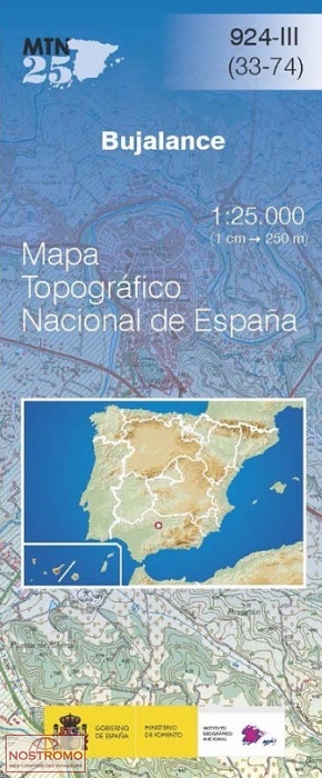 0924-3 BUJALANCE | carte topographique CNIG