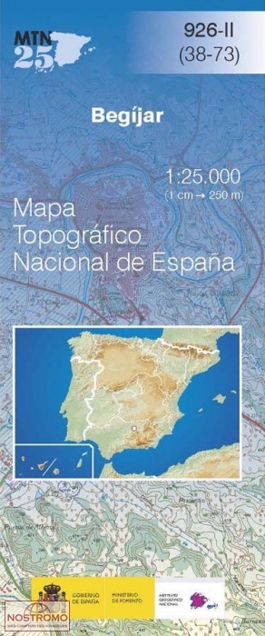 0926-2 BEGÍJAR | carte topographique CNIG