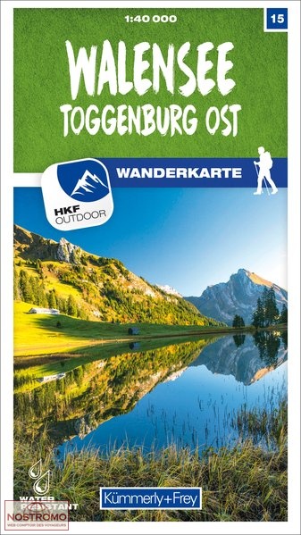 WALENSEE - TOGGENBURG OST - 15 | Kummerly+Frey hiking map