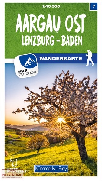 AARGAU OST - LENZBURG - BADEN - 07 | Kummerly+Frey hiking map