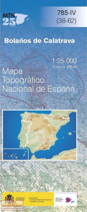 785-4 BOLAÑOS DE CALATRAVA | carte topographique CNIG