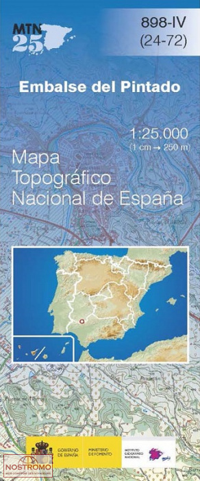 898-4 EMBALSE DEL PINTADO | carte topographique CNIG