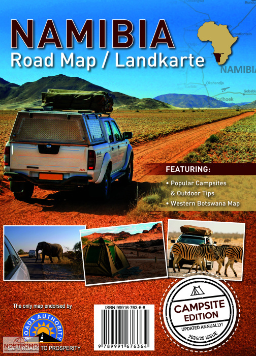 NAMIBIE | carte routière Huber