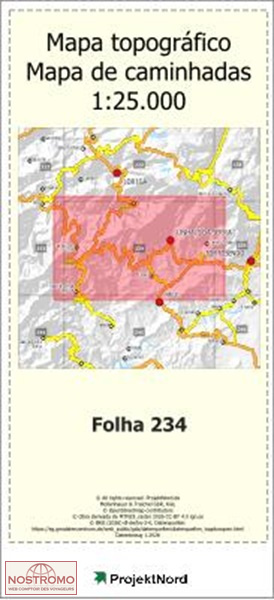 234 UNHAIS DA SERRA (COVILHA) | carte topographique Projektnord