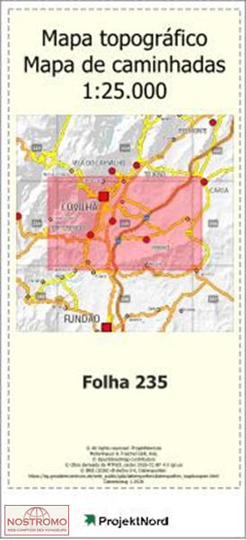 235 COVILHA | carte topographique Projektnord
