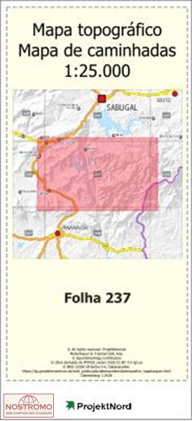 237 MEIMOA (PENAMACOR) | carte topographique Projektnord