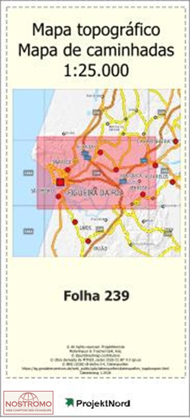 239 FIGUEIRA DA FOZ | carte topographique Projektnord