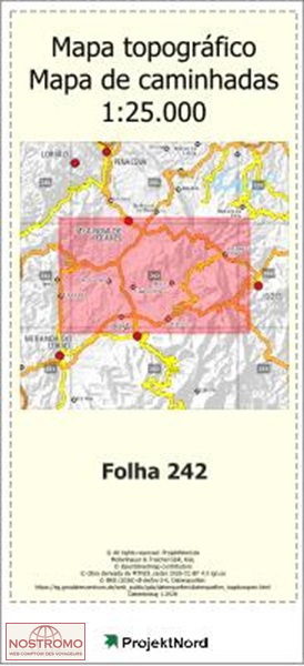 242 FOZ DE AROUCE (LOUSA) | carte topographique Projektnord