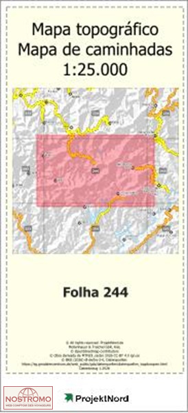 244 S. JORGE DA BEIRA (COVILHA) | carte topographique Projektnord