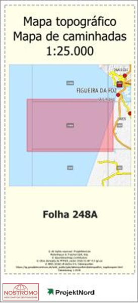 248A LEIROSA (FIGUEIRA DA FOZ) | carte topographique Projektnord