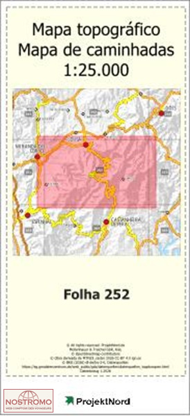 252 LOUSA | carte topographique Projektnord