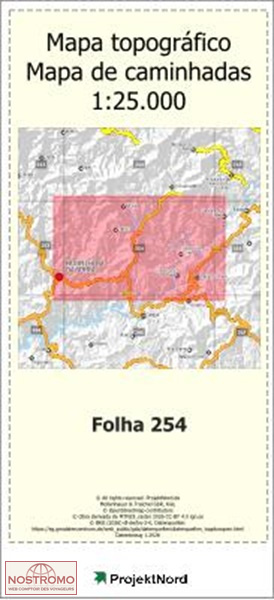 254 JANEIRO DE CIMA (FUNDAO) | carte topographique Projektnord