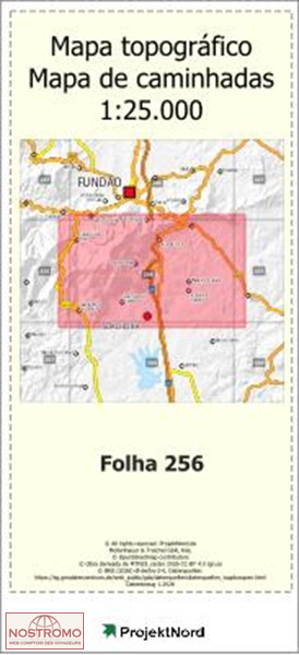 256 ALPEDRINHA (FUNDAO) | carte topographique Projektnord
