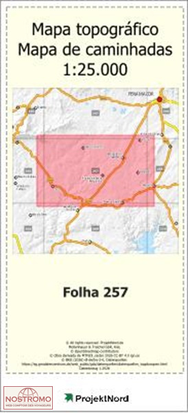 257 PEDROGAO (PENAMACOR) | carte topographique Projektnord