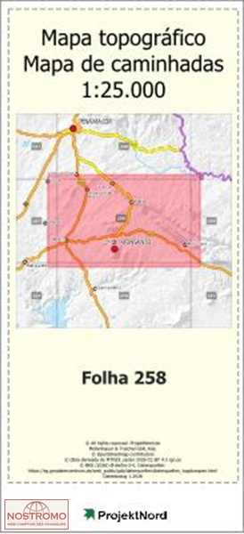 258 MONSANTO (IDANHA-A-NOVA) | carte topographique Projektnord