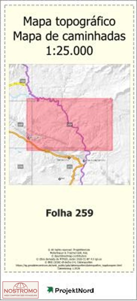 259 VALE FEITOSO (IDANHA-A-NOVA) | carte topographique Projektnord