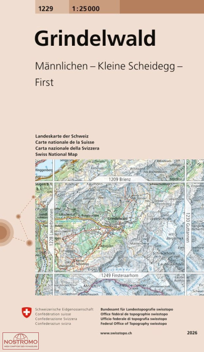 1229 GRINDELWALD | Swisstopo topographic map