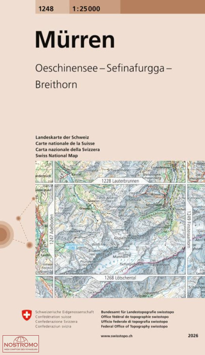 1248 MÜRREN | Swisstopo topographic map