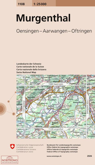 1108 MURGENTHAL | Swisstopo topographic map