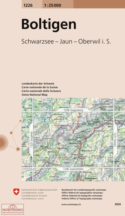 1226 BOLTIGEN | Swisstopo topographic map
