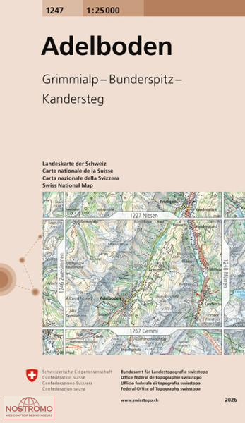1247 ADELBODEN | carte topographique Swisstopo