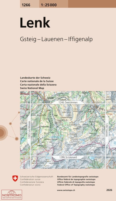 1266 LENK | Swisstopo topographic map