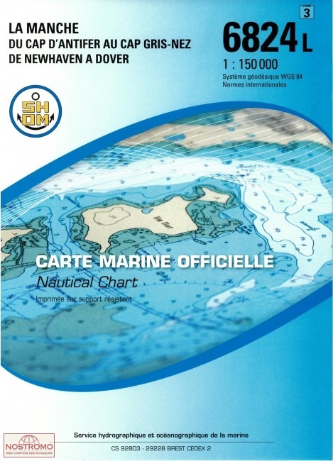 6824L ENGLISH CHANNEL | SHOM nautical chart