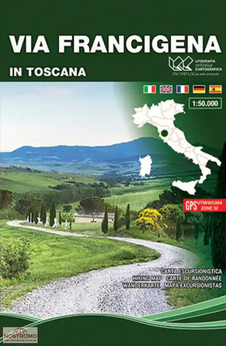 VIA FRANCIGENA IN TOSCANA | LAC hiking map