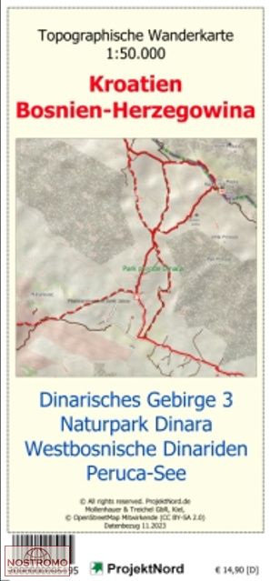DINARIC ALPS 3 | Projektnord topographic map