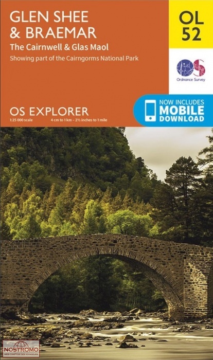 OL52 GLEN SHEE & BRAEMAR | Ordnance Survey hiking map