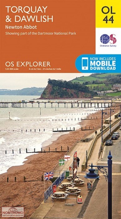 OL44 TORQUAY & DAWLISH - NEWTON ABBOT | OS hiking map