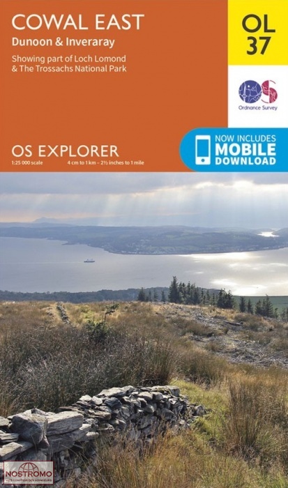 OL37 COWAL EAST - DUNOON & INVERARAY | OS hiking map