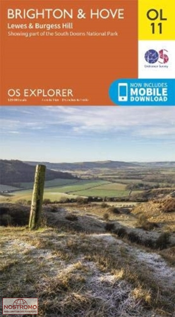 OL11 BRIGHTON & HOVE - LEWES & BURGESS HILL | OS hiking map