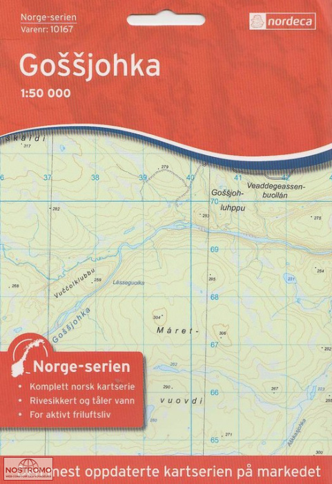 10167 GOSSJOHKA | carte topographique Nordeca
