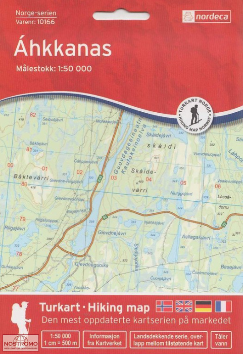 10166 AHKKANAS | carte topographique Nordeca