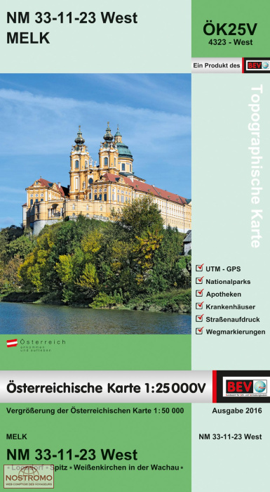 4323-WEST MELK | carte topographique BEV