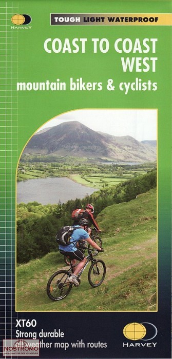 COAST TO COAST WEST | carte de cyclotourisme Harvey