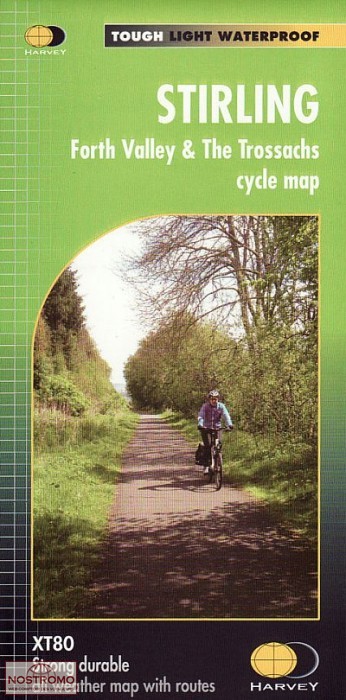 STIRLING, FORTH VALLEY & THE TROSSACHS | carte de cyclotourisme Harvey