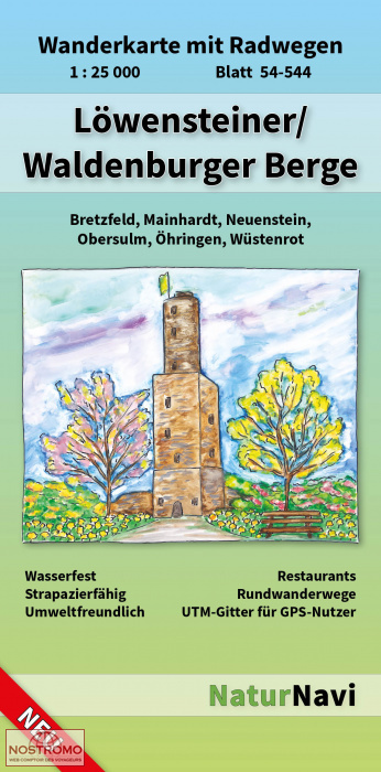 LÖWENSTEINER - WALDENBURGER BERGE | NaturNavi hiking map